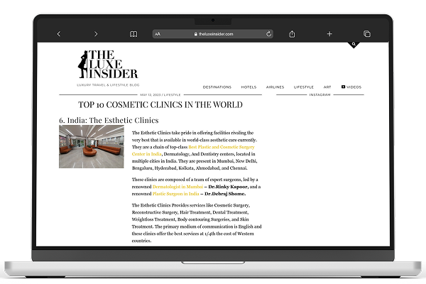 Top 10 Cosmetic Clinics In The World TEC