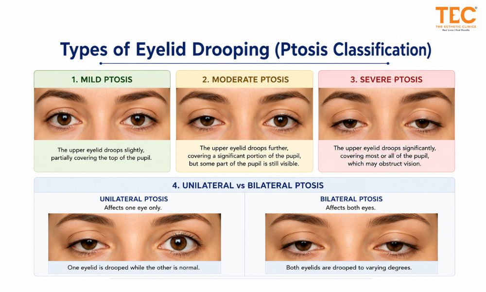 Types of Eyelid Drooping