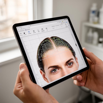 High-end Hairline Simulation Interface