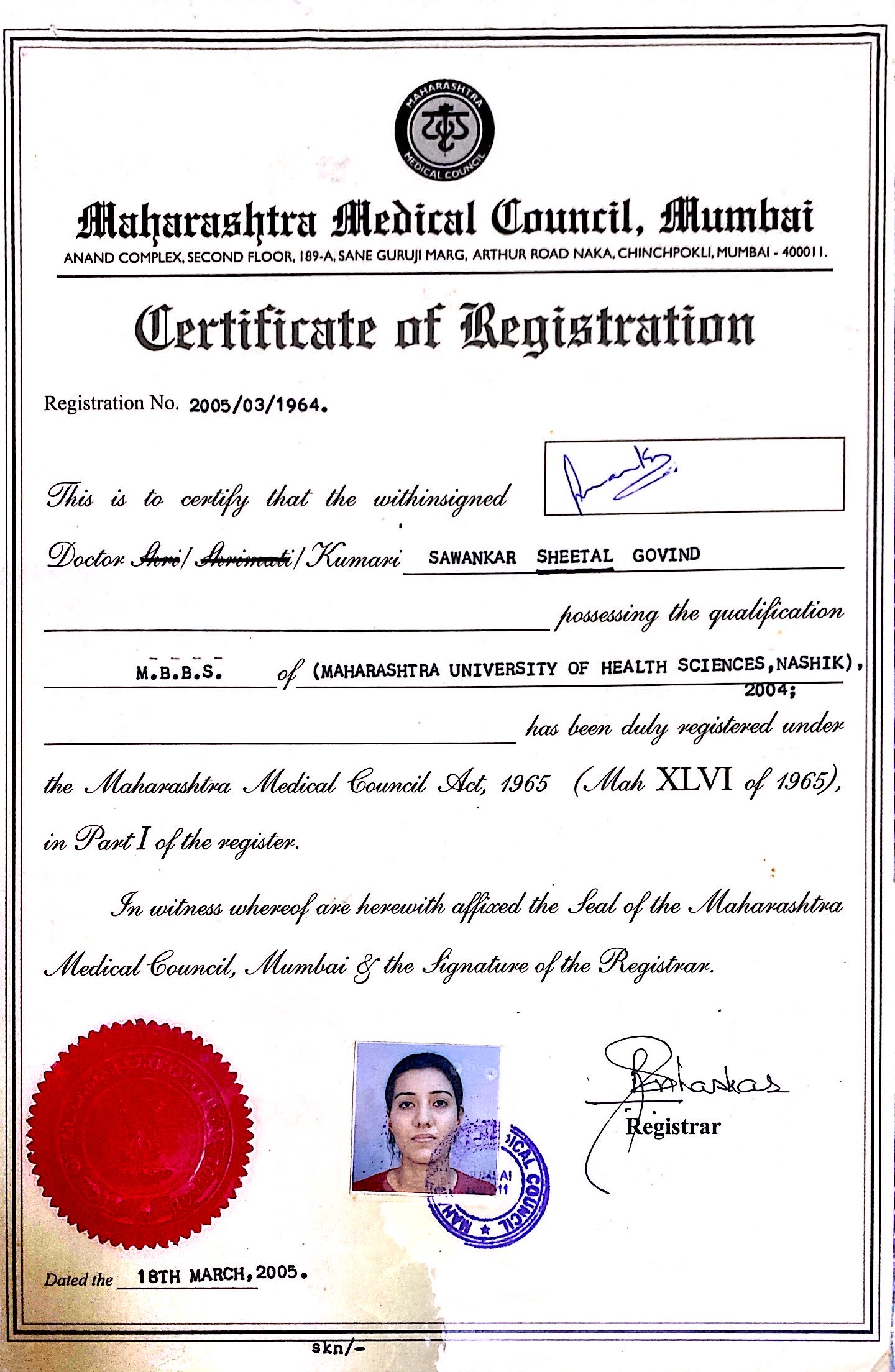 Dr Sheetal Sawankar - Best Fertility Specialist in Mumbai, India