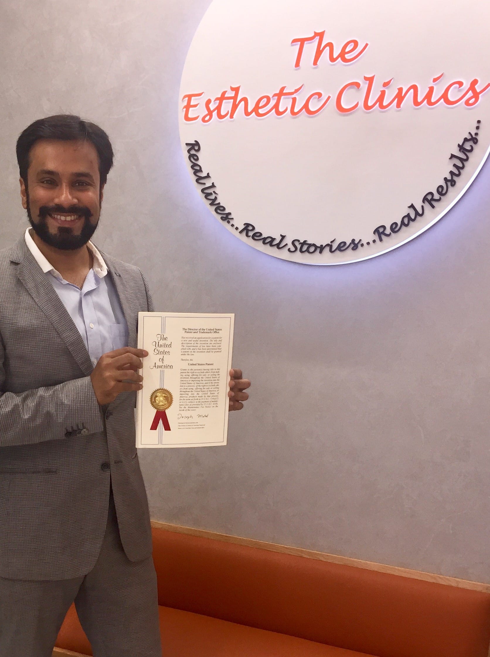 USA patent certificate