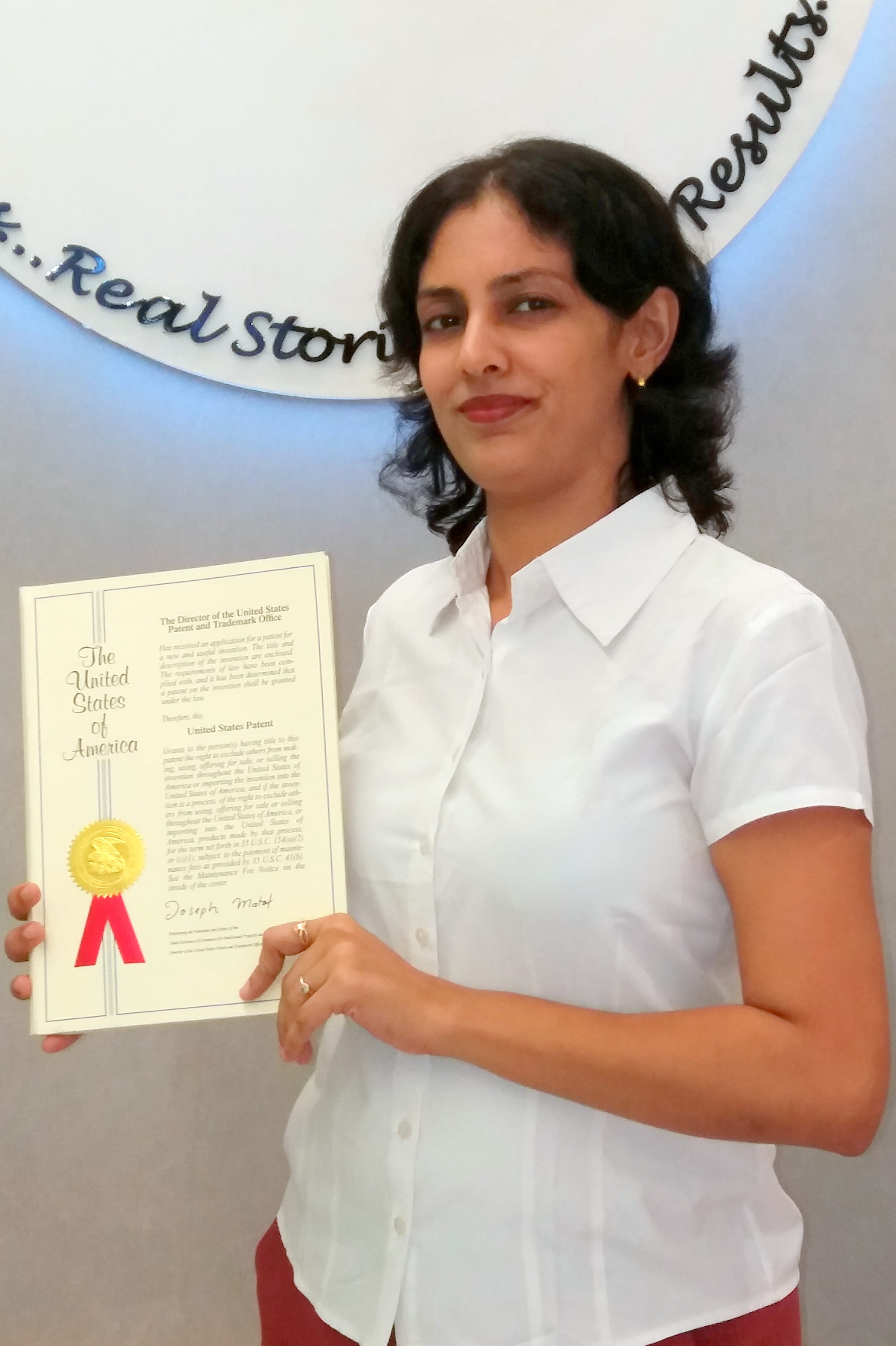 USA patent certificate