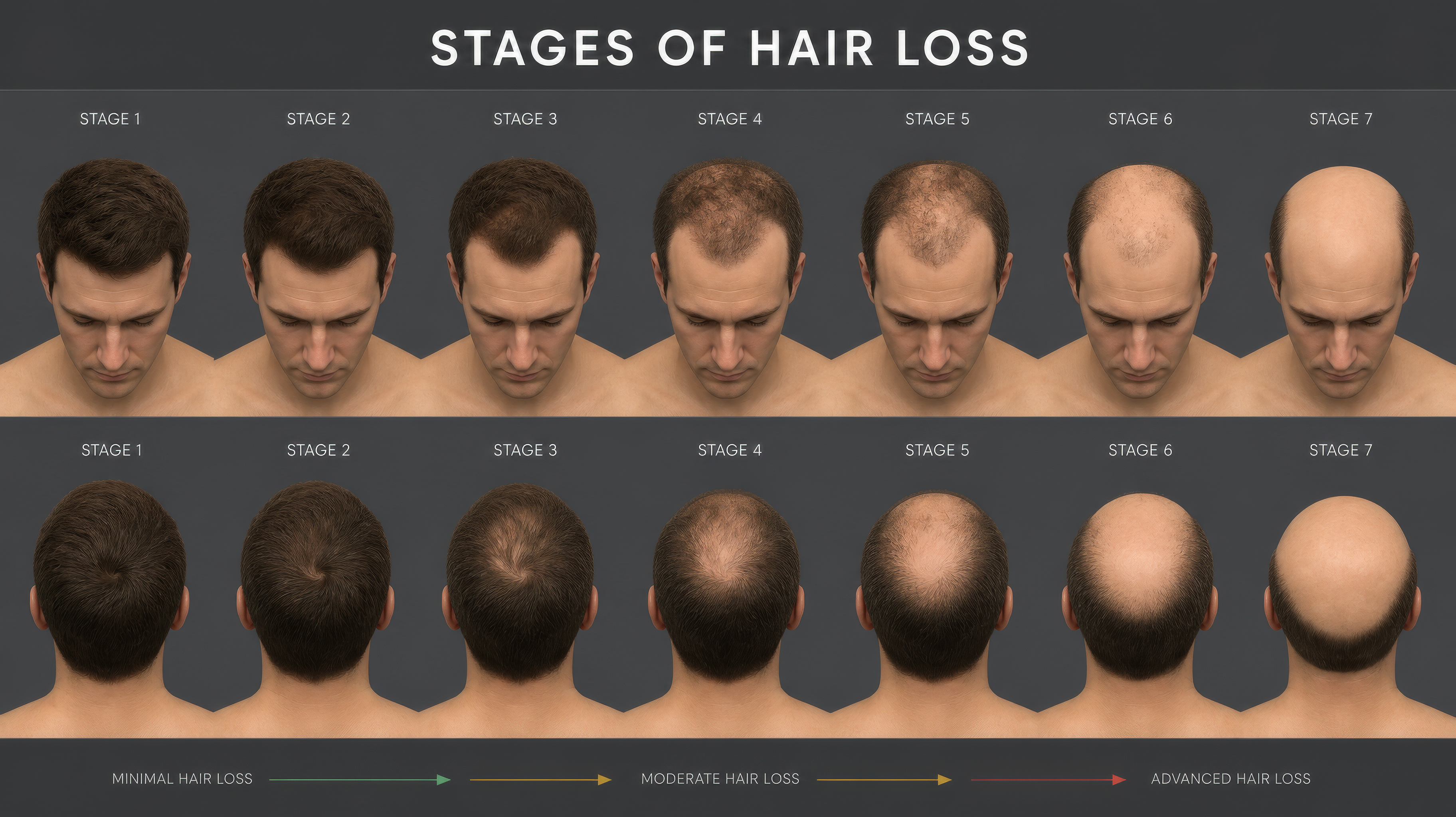 Stages of Hair Loss